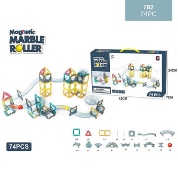 Magnetic Marble Roller 74Pc 782