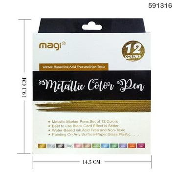591316 Magi Metallic Color Pen 12 Color