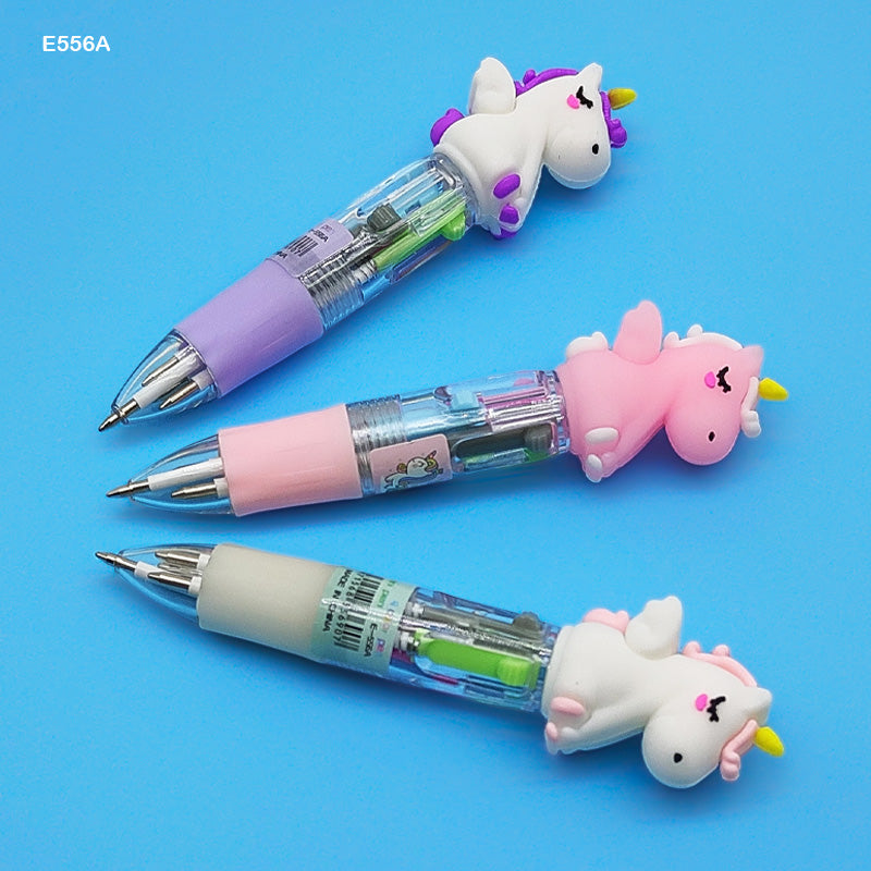 MG Traders Mandala & Art Pens E556A 4 Color Mini Unicorn Pen (36Pc)