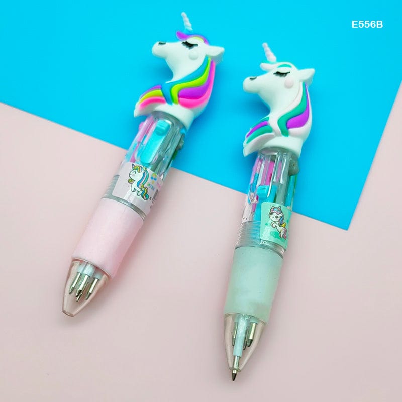 MG Traders Mandala & Art Pens E556B 4 Color Mini Unicorn Pen (36Pc)
