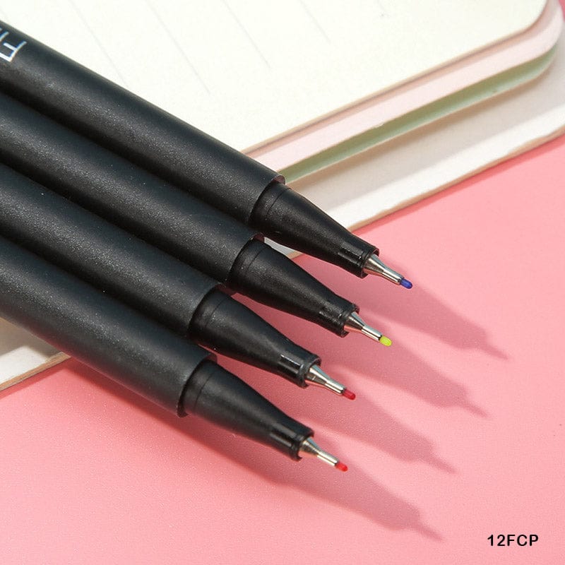 MG Traders Mandala & Art Pens Fineliner Color Pen 0.4Mm 12Pc (12Fcp)