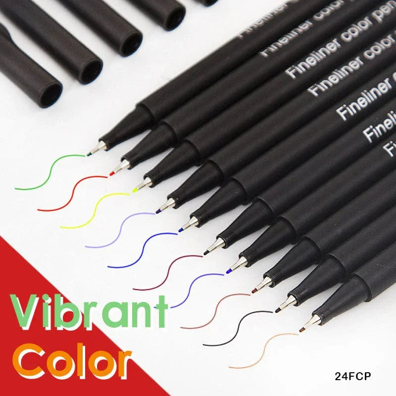 MG Traders Pen Fineliner Color Pen 0.4Mm 24Pc (24Fcp)