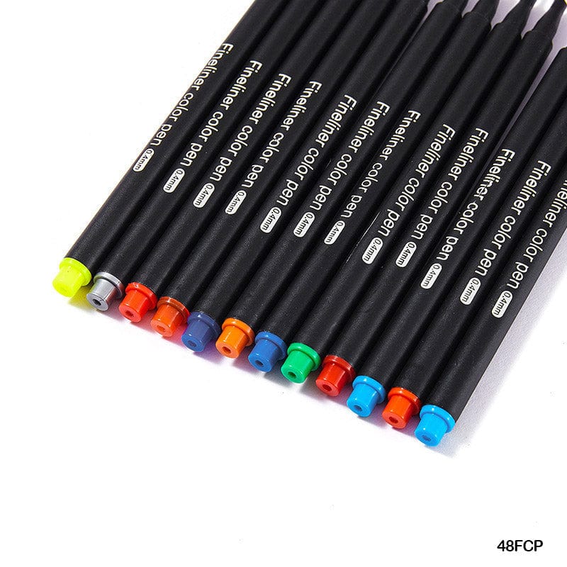 MG Traders Pen Fineliner Color Pen 0.4Mm 48Pc (48Fcp)