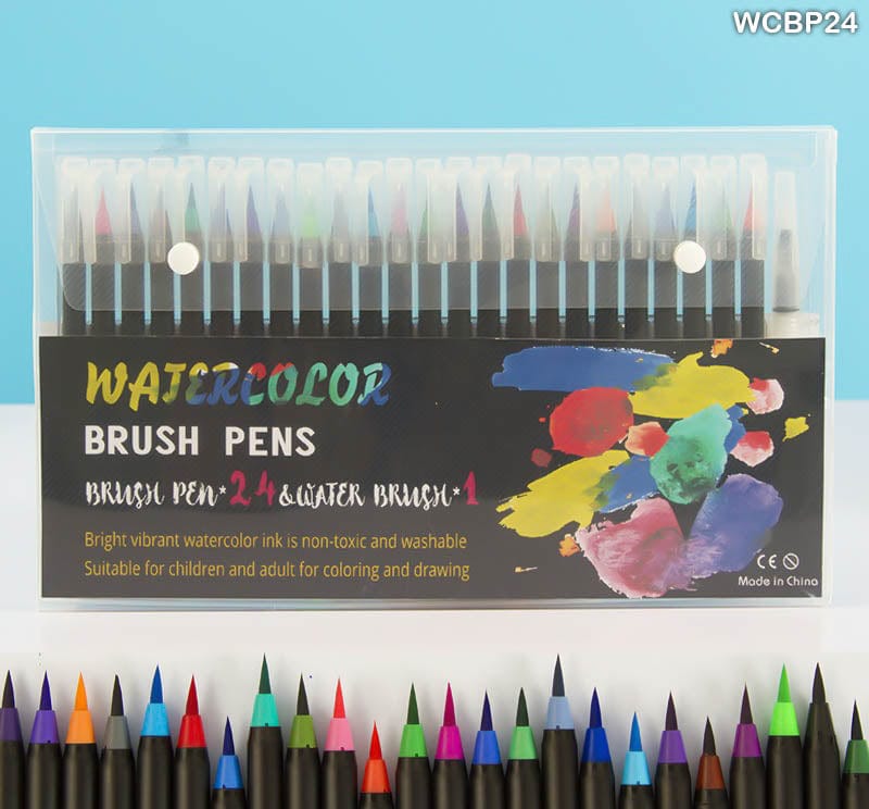 MG Traders Mandala & Art Pens Water Color Brush Pen 24+1 (Wcbp24)