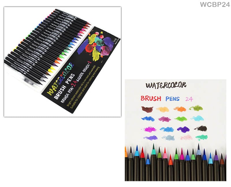 MG Traders Mandala & Art Pens Water Color Brush Pen 24+1 (Wcbp24)