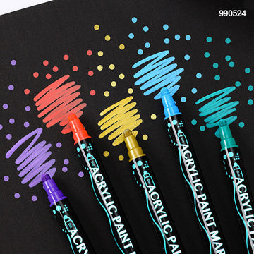 990524 Acrylic Dual Tip Marker 24 Color