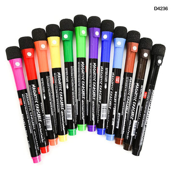 D4236 Magnetic Dry Erase Marker 12 Color
