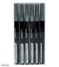 MG Traders Marker Paint Marker Silver 6Pcs (Pms6)