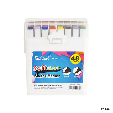 Touch Cool Soft Head Tcs48 Sketch Marker 48Pc