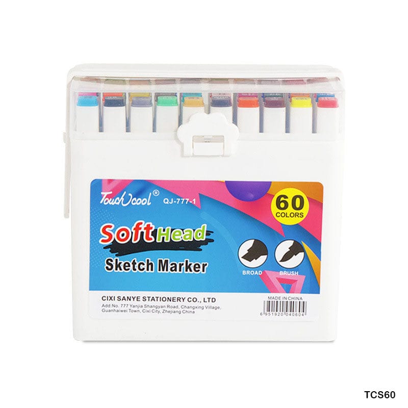 MG Traders Marker Touch Cool Soft Head Tcs60 Sketch Marker 60Pc