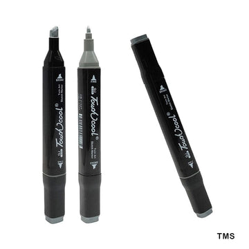 MG Traders Marker Touch Marker Twin Head Silver (Tms) 6Pc Box