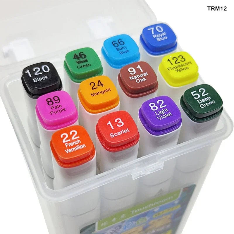 MG Traders Marker Touch Room Marker Set 12 Color Box (Trm12)