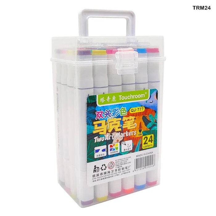 Touch Room Art Marker Set - 24 Vibrant Colors in Box