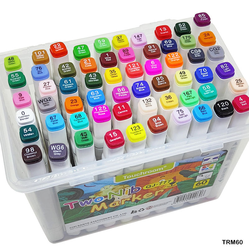 MG Traders Marker Touch Room Marker Set  60 Color Box (Trm60)