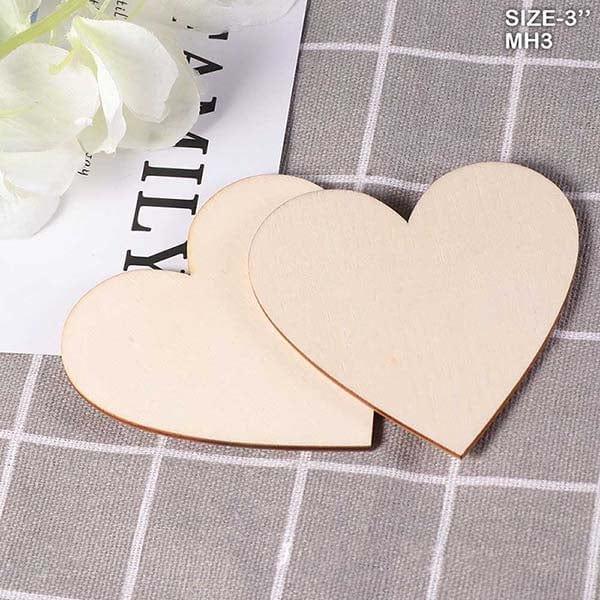 MG Traders MDF Boards & Base Mdf Heart  3 Inch  10Pcs (Mh3)