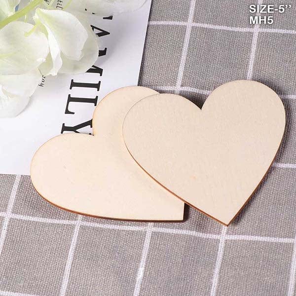 MG Traders MDF Boards & Base Mdf Heart 5 Inch  10Pcs (Mh5)