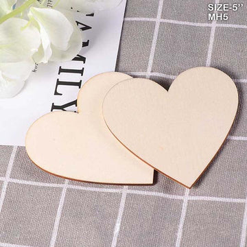 Mdf Heart 5 Inch  10Pcs (Mh5)