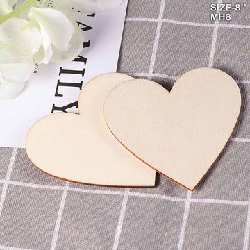 Mdf Heart 8 Inch  10Pcs (Mh8)