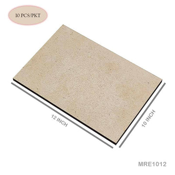 MG Traders MDF Boards & Base Mdf Rectangle 10X12 10Pcs (Mre1012)