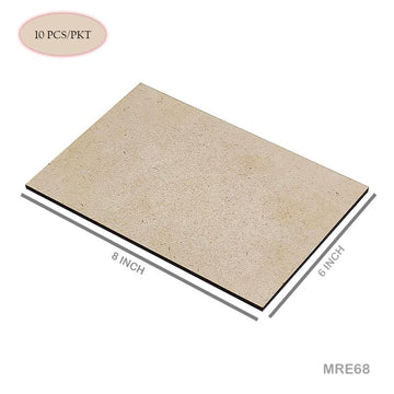 Mdf Rectangle 6X8 10Pcs (Mre68)