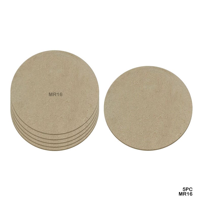 MG Traders MDF Boards & Base Mdf Round 16 Inch 5Pcs (Mr16)