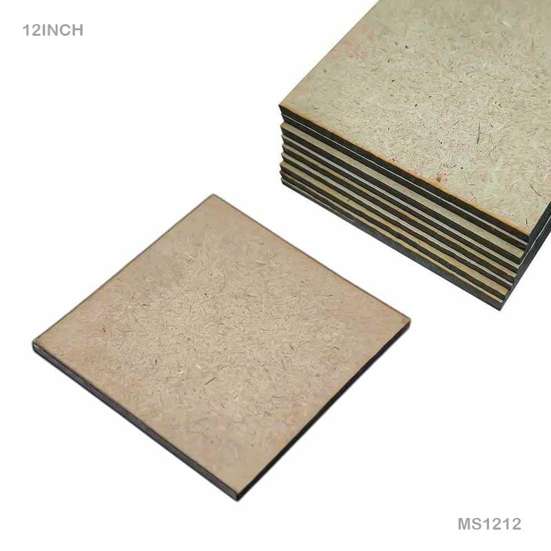 MG Traders MDF Boards & Base Mdf Square 12X12 10Pcs (Ms1212)