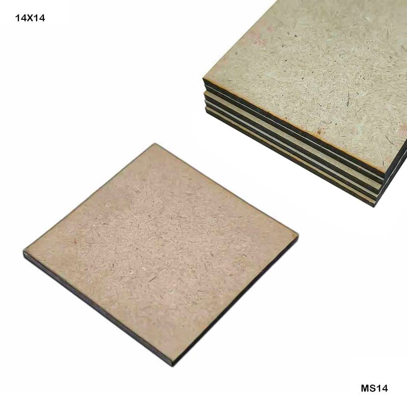 MG Traders MDF Boards & Base Mdf Square 14X14 Inch 5Pc (Ms14)