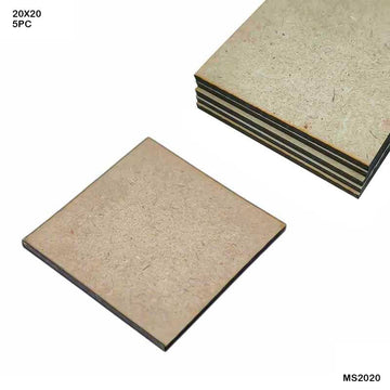 MG Traders MDF Boards & Base Mdf Square 20X20 Inch 5Pcs (Ms2020)