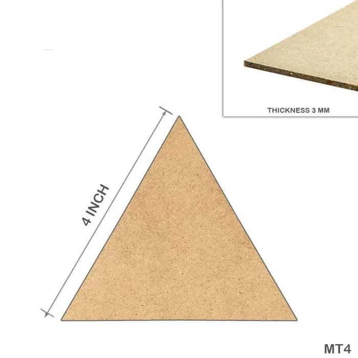 Mdf Triangle  4 Inch 10Pcs (Mt4)
