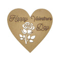 MG Traders MDF & wooden Crafts Mdf Cutout Heart Design 5 Inch (Mdfhd8)