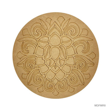 MG Traders MDF & wooden Crafts Mdf Cutout Mandala Engrave 3Mm*10Inch (Mdfmr8)