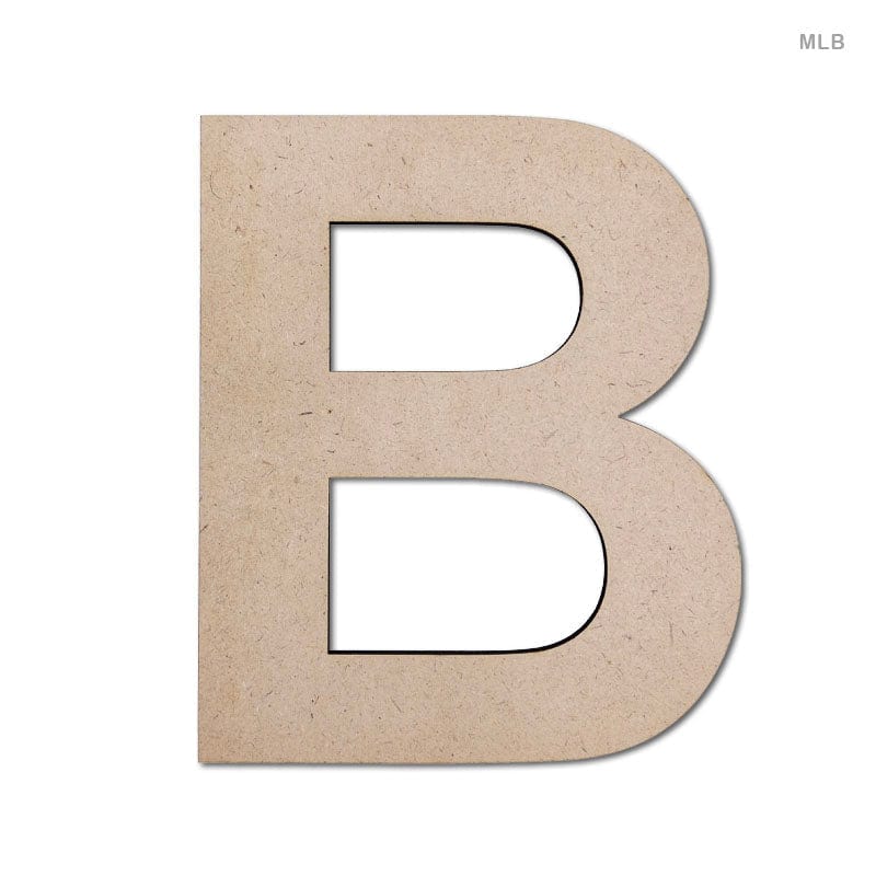 MG Traders MDF & wooden Crafts Mdf Letter B (6") (Mlb)