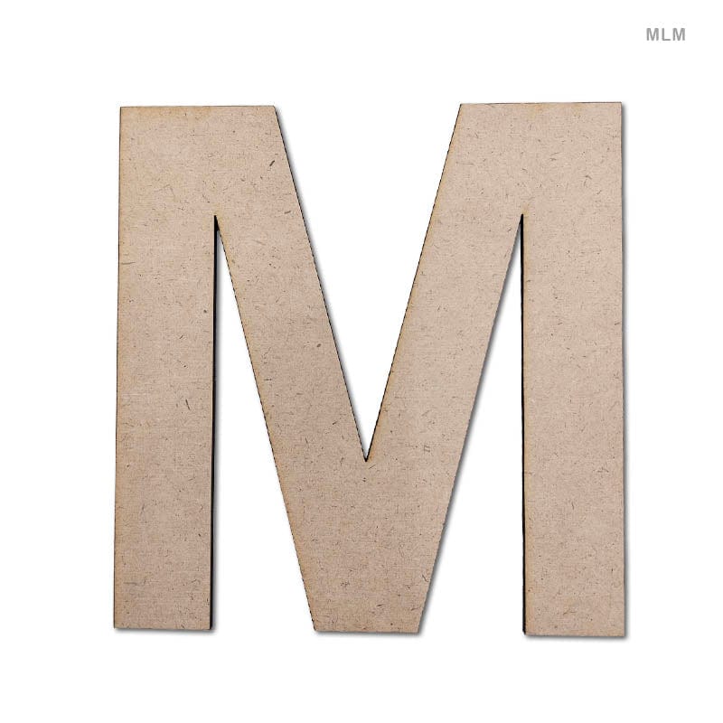 MG Traders MDF & wooden Crafts Mdf Letter M (6") (Mlm)
