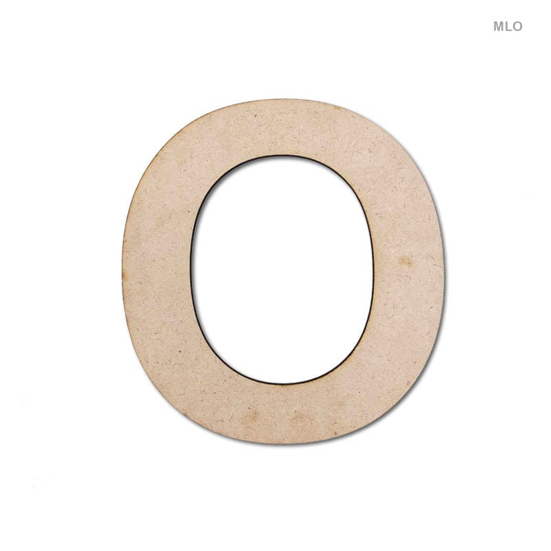 MG Traders MDF & wooden Crafts Mdf Letter O (6") (Mlo)