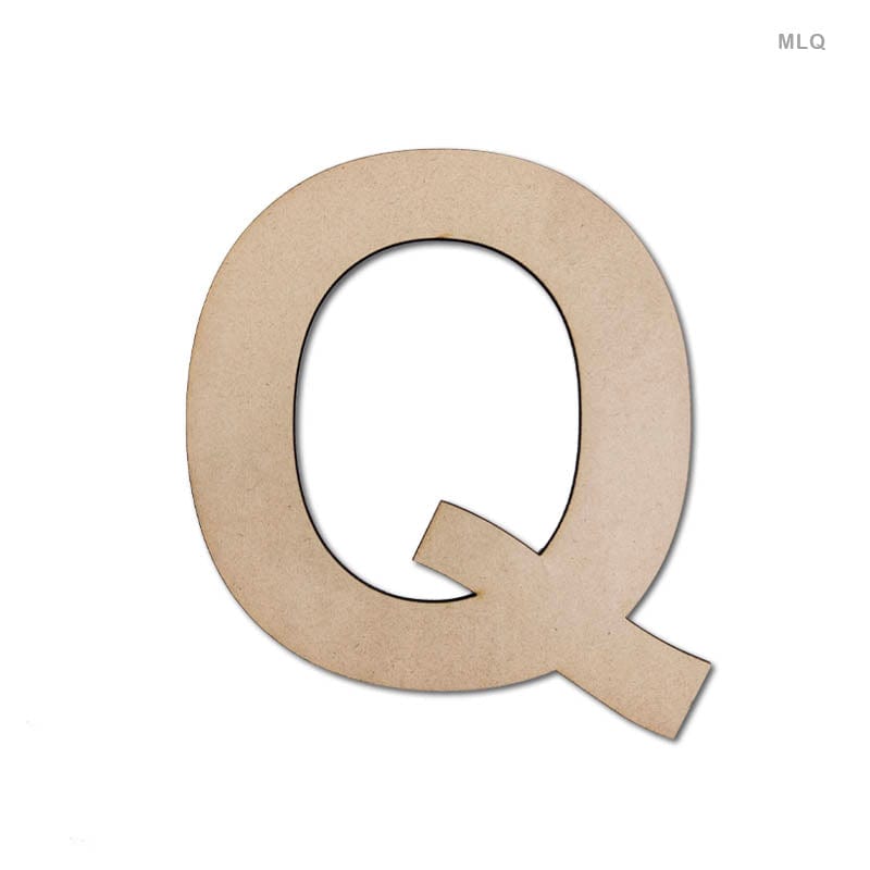 MG Traders MDF & wooden Crafts Mdf Letter Q (6") (Mlq)