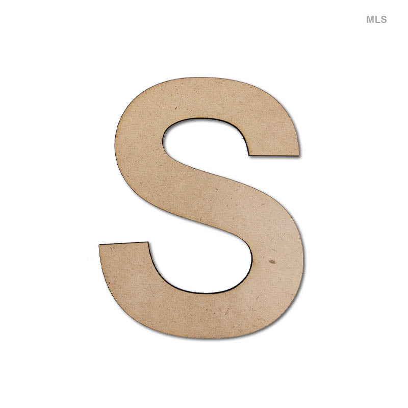 MG Traders MDF & wooden Crafts Mdf Letter S (6") (Mls)