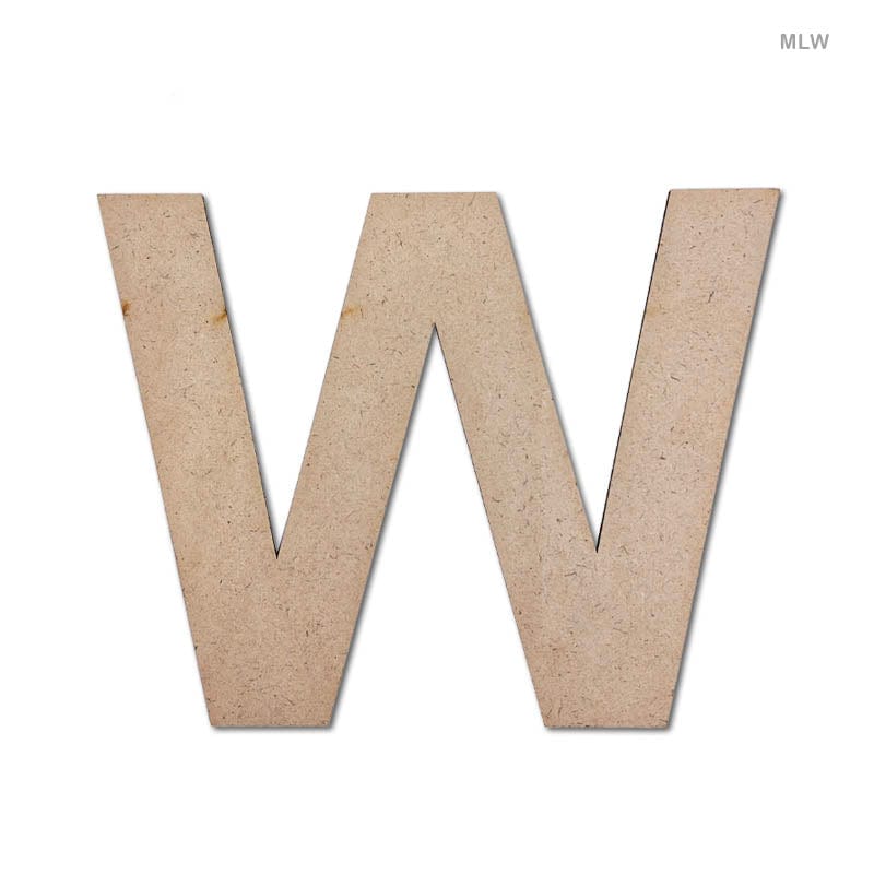 MG Traders MDF & wooden Crafts Mdf Letter W (6") (Mlw)