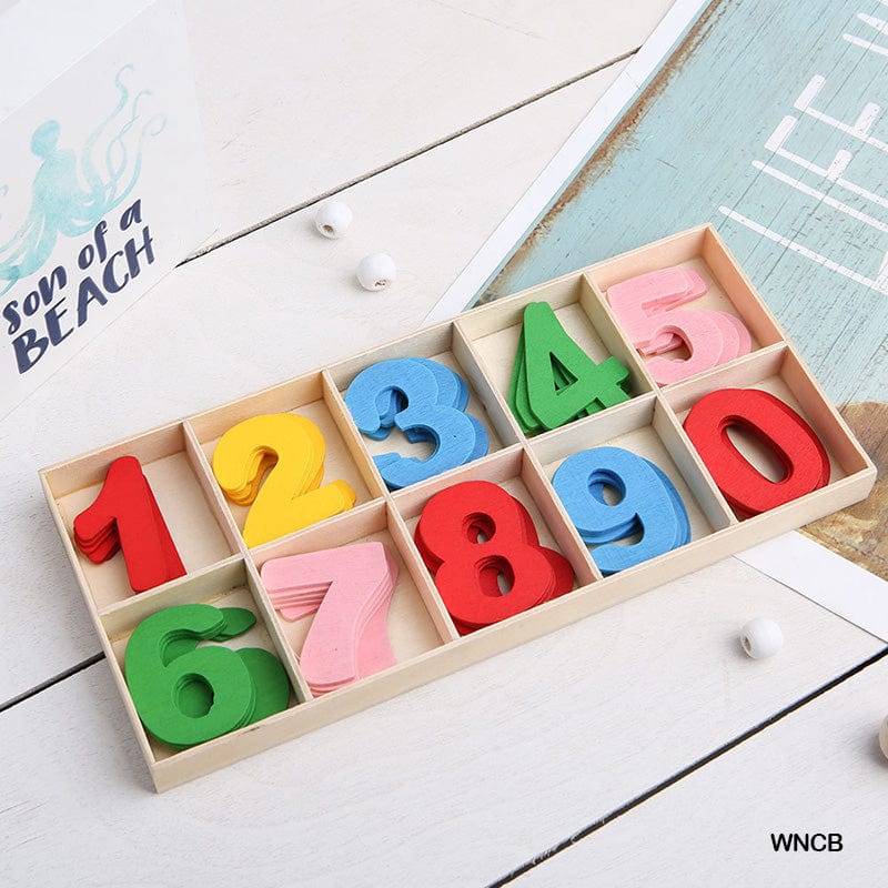 MG Traders MDF & wooden Crafts Wooden Number Color Big (Wncb)