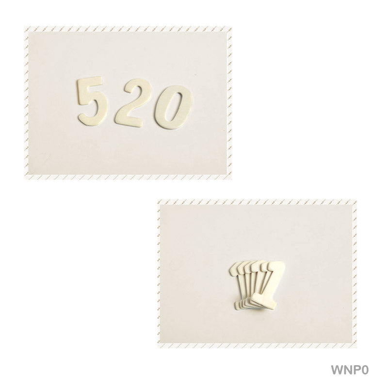 MG Traders MDF & wooden Crafts Wooden Number Plain (Wnp0)  (Pack of 2)