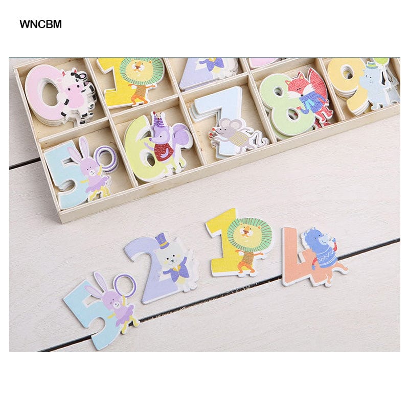 MG Traders MDF & wooden Crafts Wooden Number Printed Mouse (Wncbm)