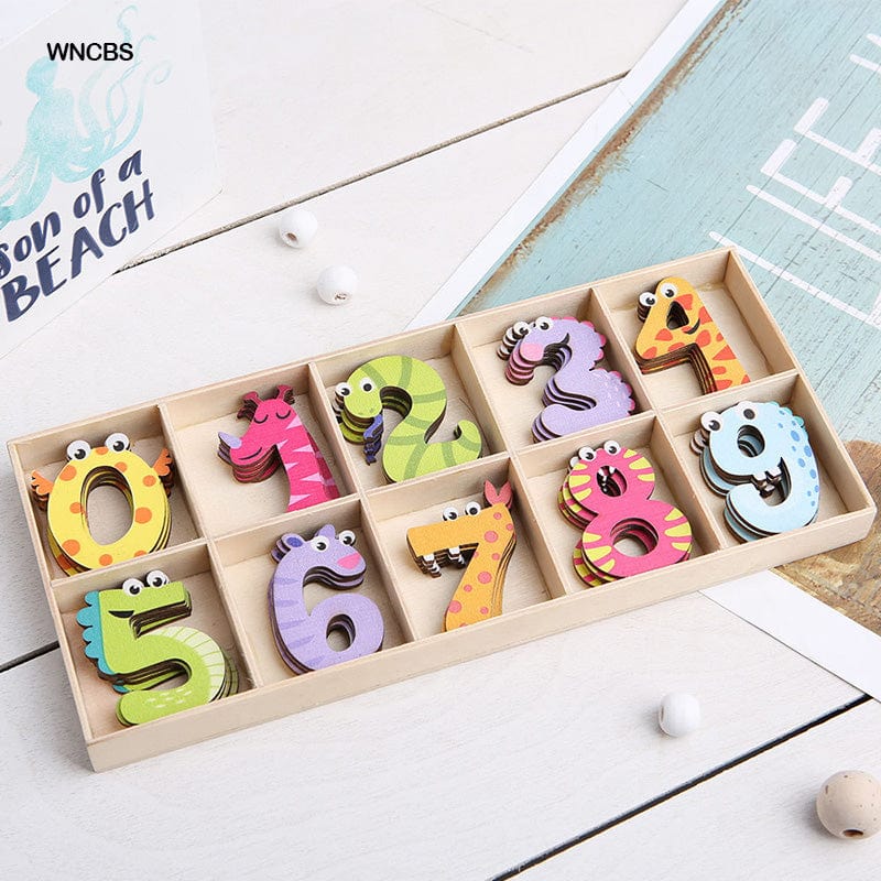 MG Traders MDF & wooden Crafts Wooden Number Printed Snake (Wncbs)