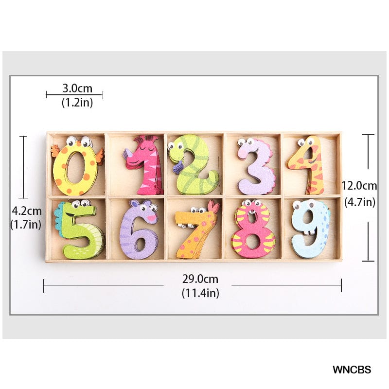 MG Traders MDF & wooden Crafts Wooden Number Printed Snake (Wncbs)