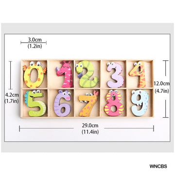 Wooden Number Printed Snake (Wncbs)