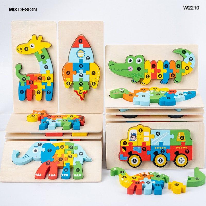 MG Traders MDF & wooden Crafts Wt 22X10Cm Wooden Puzzle (W2210)