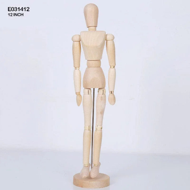 MG Traders Miniature E031412 Wooden Manikin 12 Inch Male
