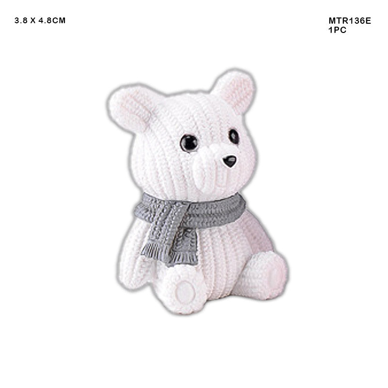 MG Traders Miniature Miniature Model Mtr136E Teddy Bear White