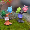 MG Traders Miniature Miniature Model Mtr174 Owl Sign Board (2Pc)