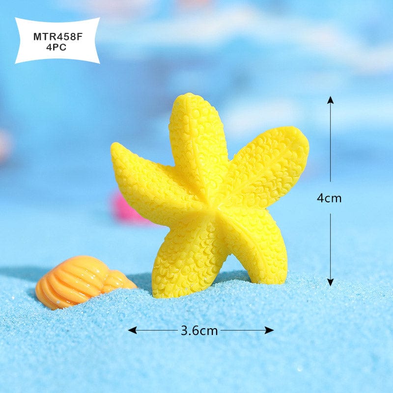 MG Traders Miniature Miniature Model Mtr458F Star Yellow (4Pc)