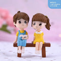 MG Traders Miniature Miniature Model Mtrc215 1Set Couple N Bench