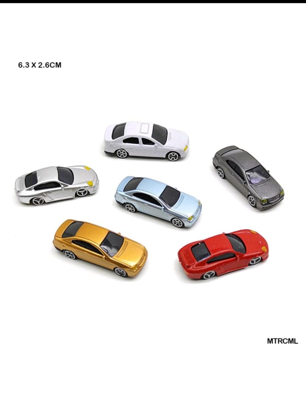 MG Traders Miniature Mtrcmb Car Miniature Large 1*75 (10Pc) (Mtrcml)